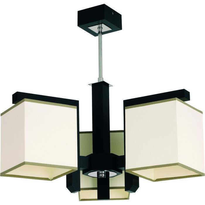 Люстра потолочная OLA VENGE 3x40Вт E14 венге, хром 40x40x45см