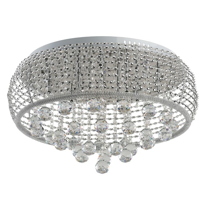 Люстра потолочная COSMIC 15x20Вт G4 хром 45x45x33см