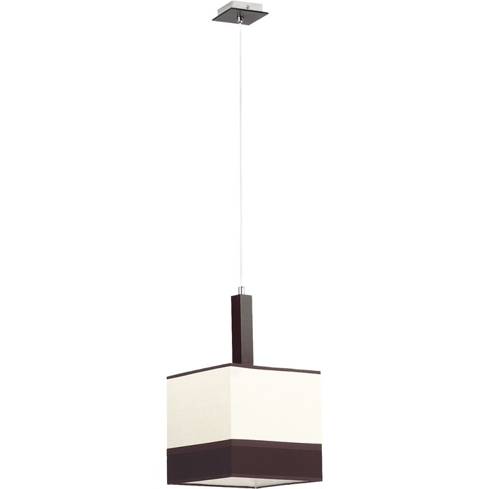 Светильник PAJA 1x60Вт E27 венге, хром 35x35x100см