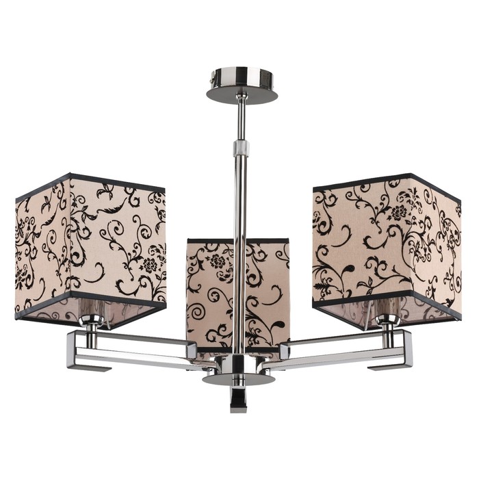 Люстра потолочная DAFNE 3x40Вт E14 хром 50x50x55см