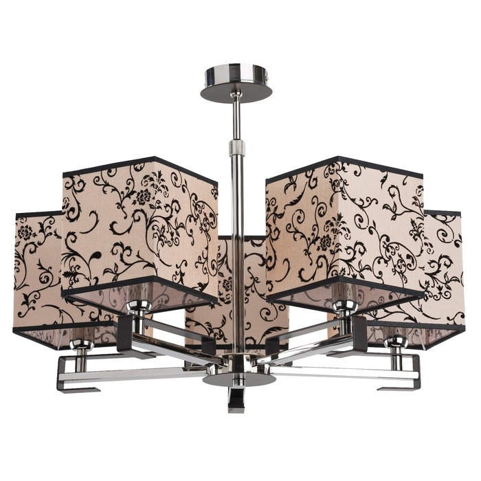 Люстра потолочная DAFNE 5x40Вт E14 хром 50x50x55см