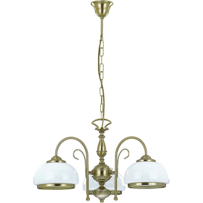 Люстра подвесная PARIS 3x60Вт E27 античное золото 62x62x76см