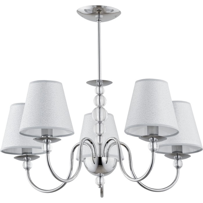 Люстра потолочная EMMA 5x40Вт E14 хром 57x57x54см