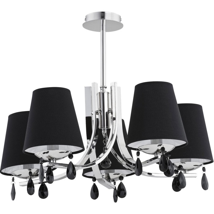 Люстра потолочная ENZO 5x40Вт E14 хром 63x63x50см