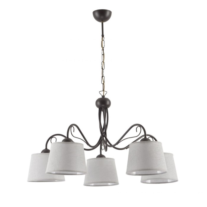 Люстра подвесная KAMELIA 5x60Вт E27 венге 80x80x80см