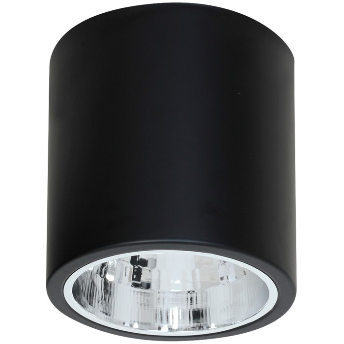Светильник накладной DOWNLIGHT ROUND 1x60Вт E27 чёрный 22,9x22,9x22см