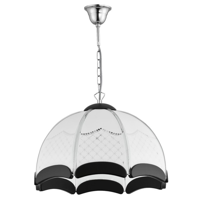 Светильник ITALIA VENGE 3x60Вт E27 хром, венге 46x46x77см