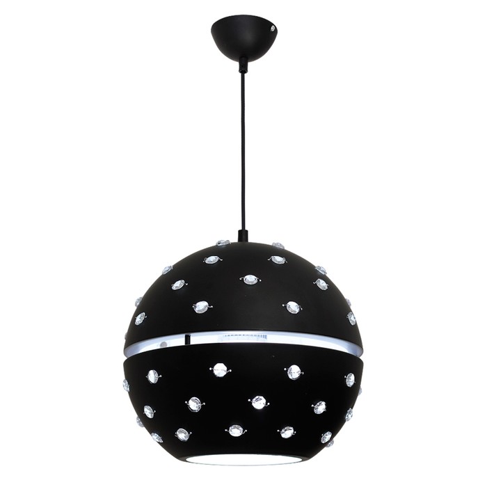 Люстра подвес ORBIT 1x60Вт E27 чёрный 28x28x95см