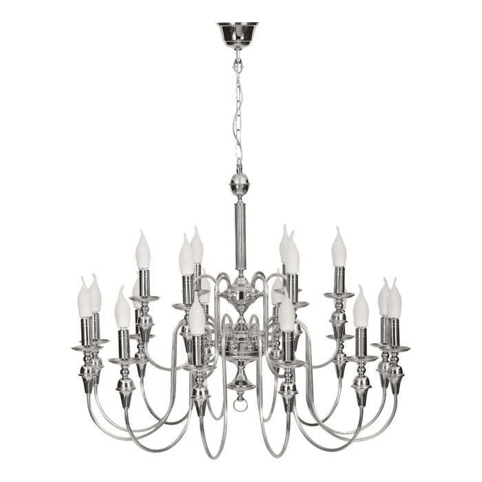 Люстра подвесная SYMFONIA 18x40Вт E14 хром 90x90x80см