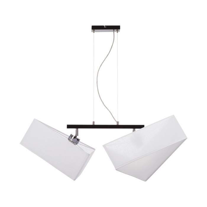 Светильник TRIGON 2x60Вт E27 венге, хром 70x48x80см