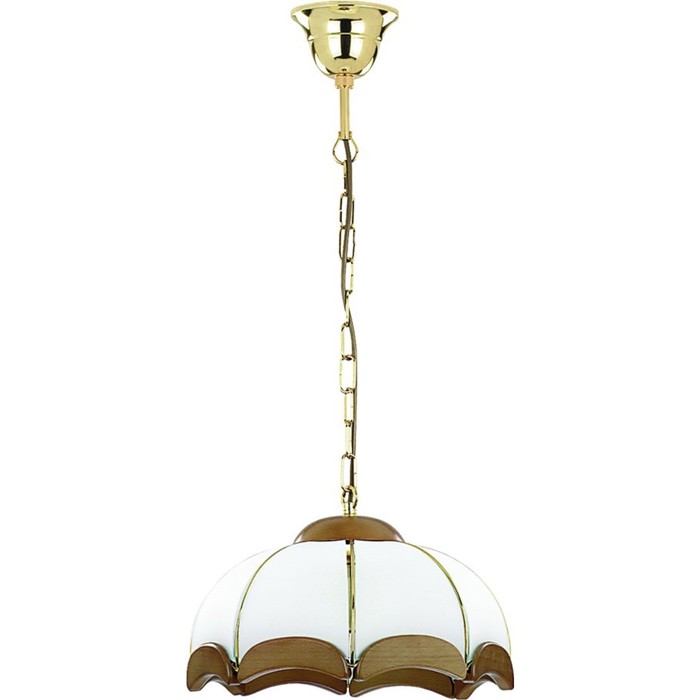 Светильник SIKORKA 1x60Вт E27 золото бук 32x32x65см