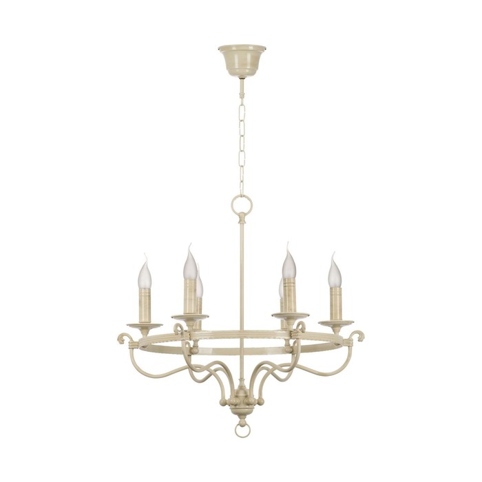 Люстра подвесная WENECJA 6x40Вт E14 бежевый 60x60x90см