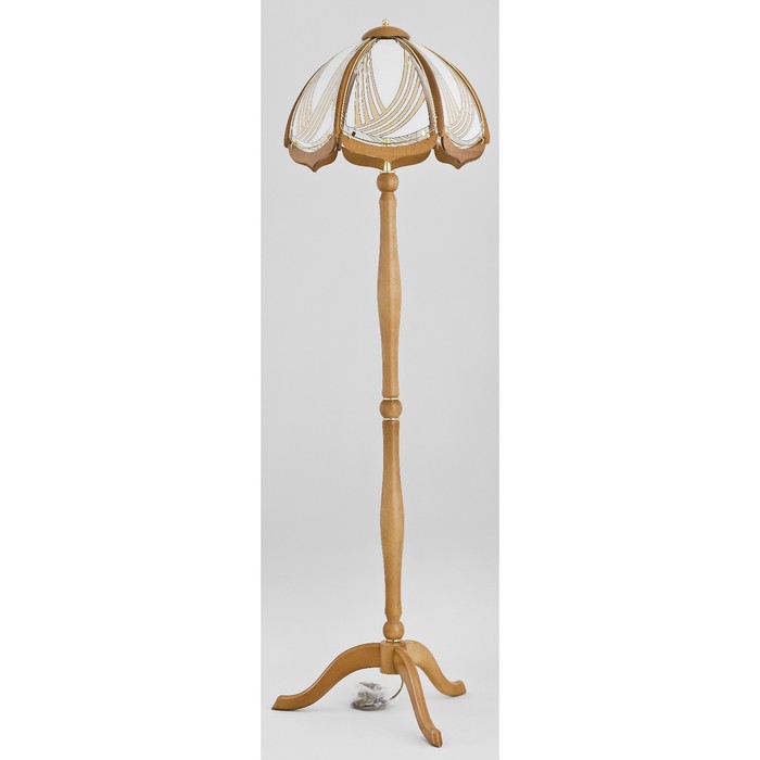 Торшер TAJGA 3x60Вт E27 золото, дуб 48x48x161см