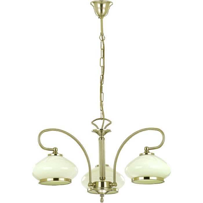 Люстра подвесная ASTORIA 3x60Вт E27 античное золото 60x60x78см