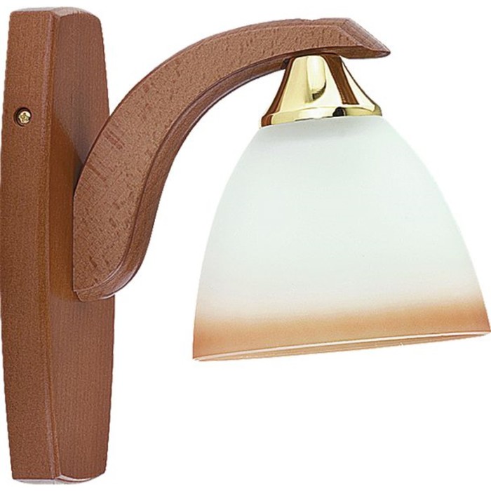 Бра LOS 1x60Вт E27 золото, коричневый 23x25см