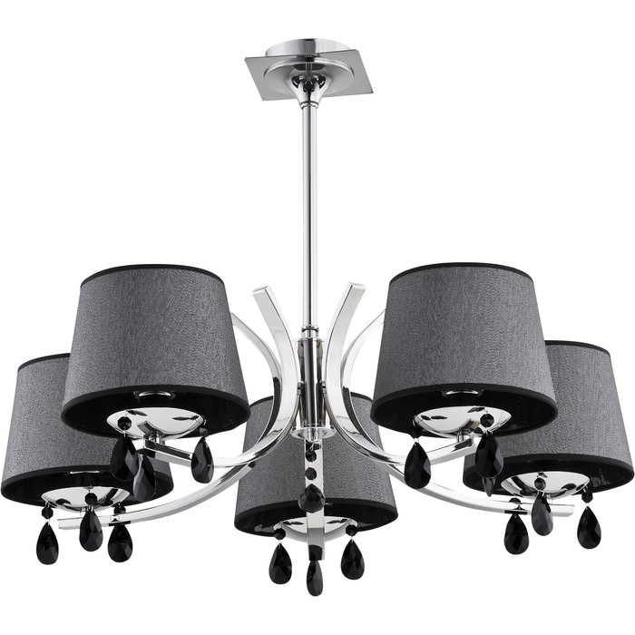 Люстра подвесная TRIX 5x40Вт E14 хром 75x75x55см