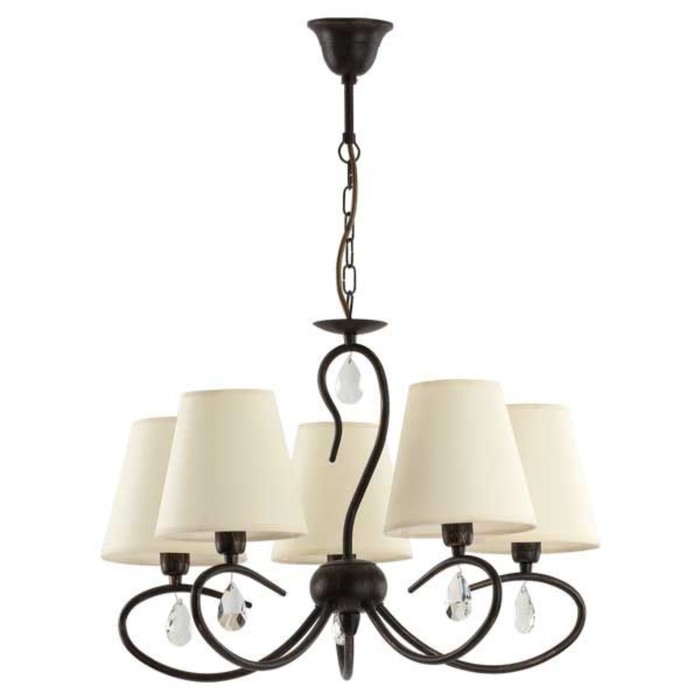 Люстра подвесная BALI PREMIUM 5x40Вт E14 венге, патина 50x50x70см