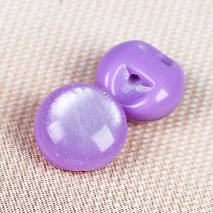 Пуговица декоративная, на ножке, 11мм, цвет фиолетовый