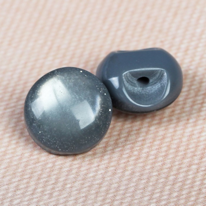 Пуговица декоративная, на ножке, 11мм, цвет серый