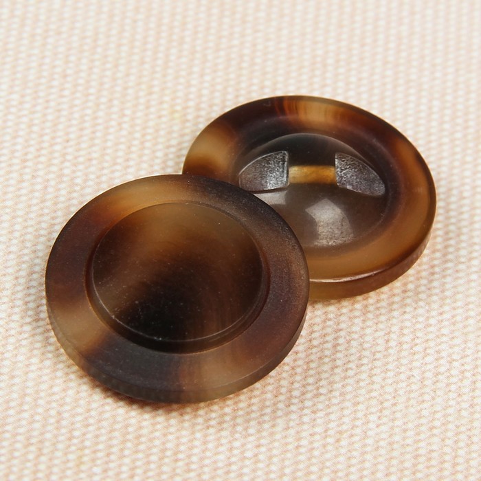 Пуговица декоративная, на ножке, 23мм, цвет коричневый