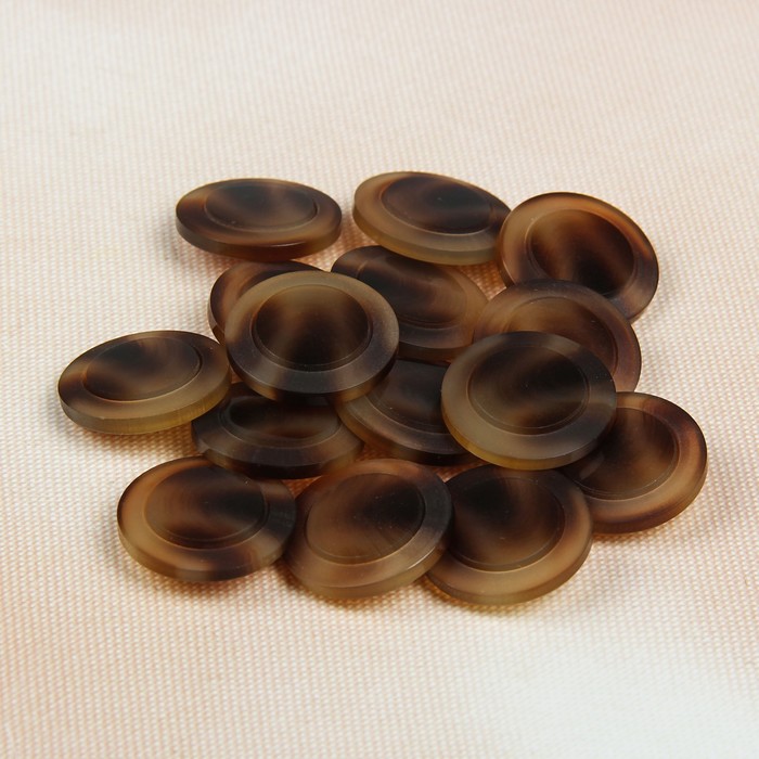 Пуговица декоративная, на ножке, 23мм, цвет коричневый