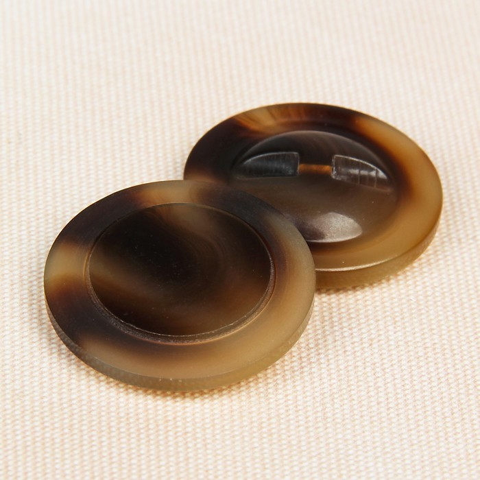 Пуговица декоративная, на ножке, 34мм, цвет коричневый