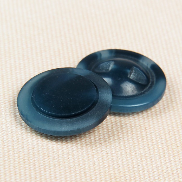 Пуговица декоративная, на ножке, 23мм, цвет синий