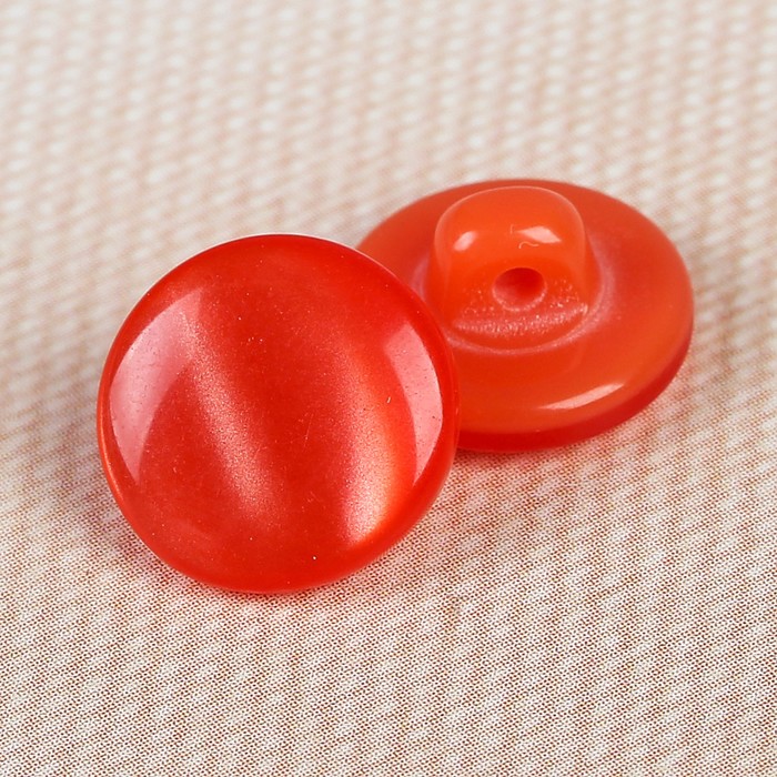 Пуговица декоративная, на ножке, 11мм, цвет красный