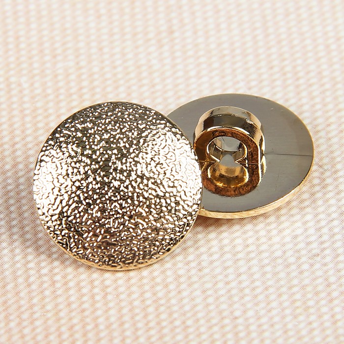 Пуговица костюмная, на ножке, 15мм, цвет золотой