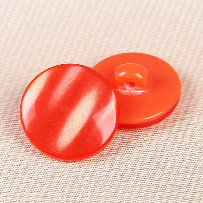 Пуговица декоративная, на ножке, 15мм, цвет красный