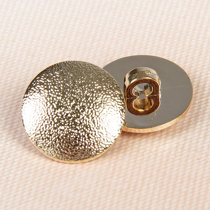 Пуговица костюмная, на ножке, 18мм, цвет золотой