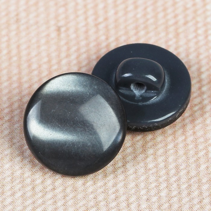 Пуговица декоративная, на ножке, 11мм, цвет серый
