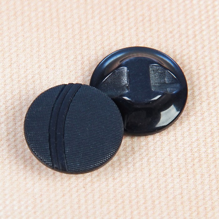 Пуговица костюмная, на ножке, 15мм, цвет тёмно-синий