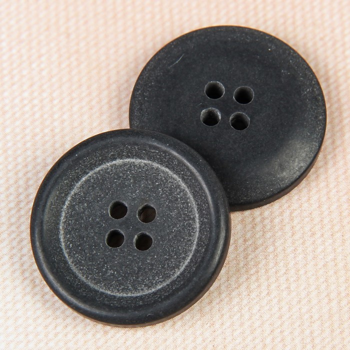 Пуговица костюмная, 4 прокола, 23мм, цвет серый