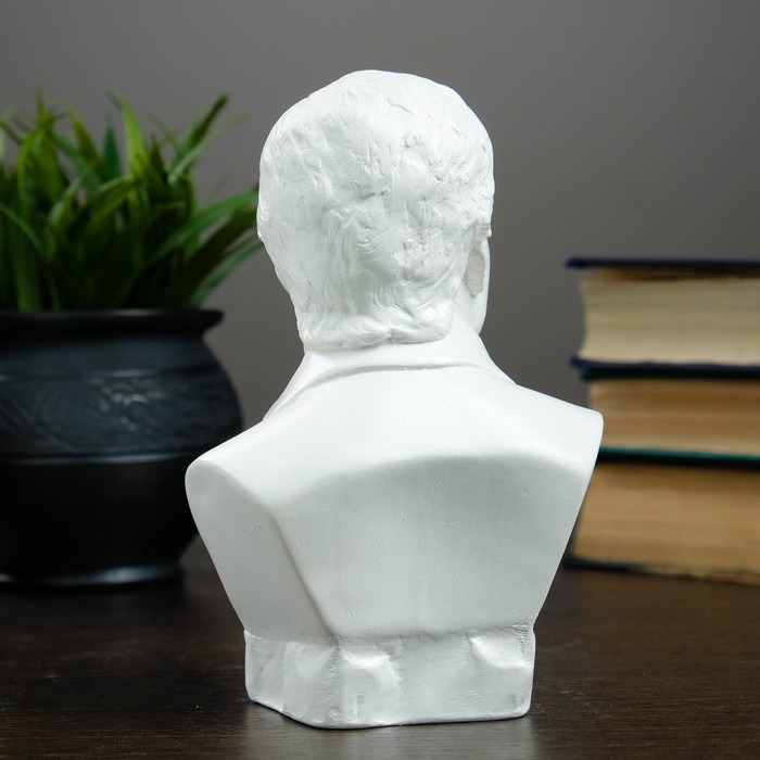 Бюст Высоцкий / белый, 15,5см