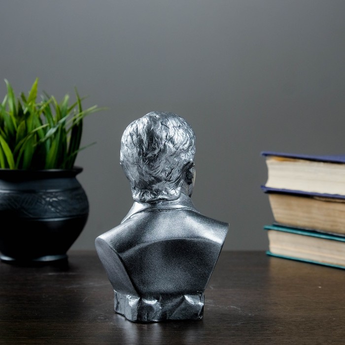Бюст Высоцкий / металлик, 15,5см