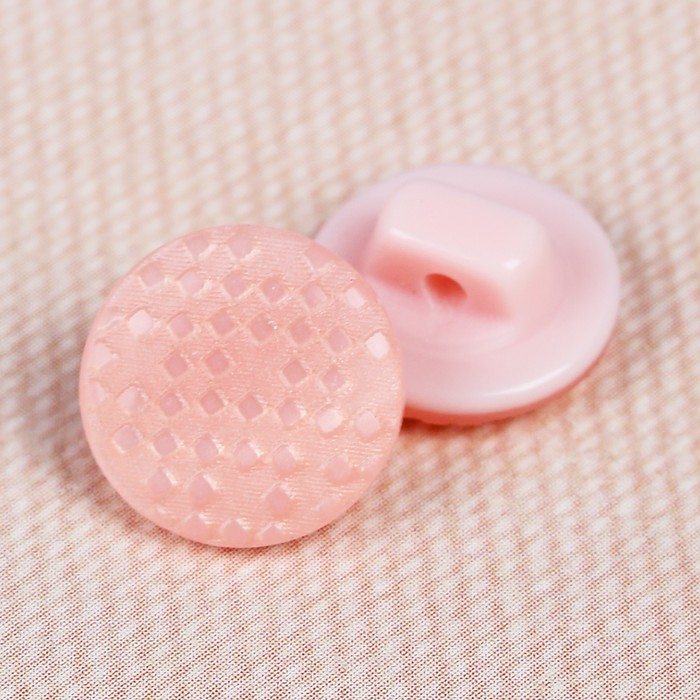 Пуговица декоративная, на ножке, 11мм, цвет розовый