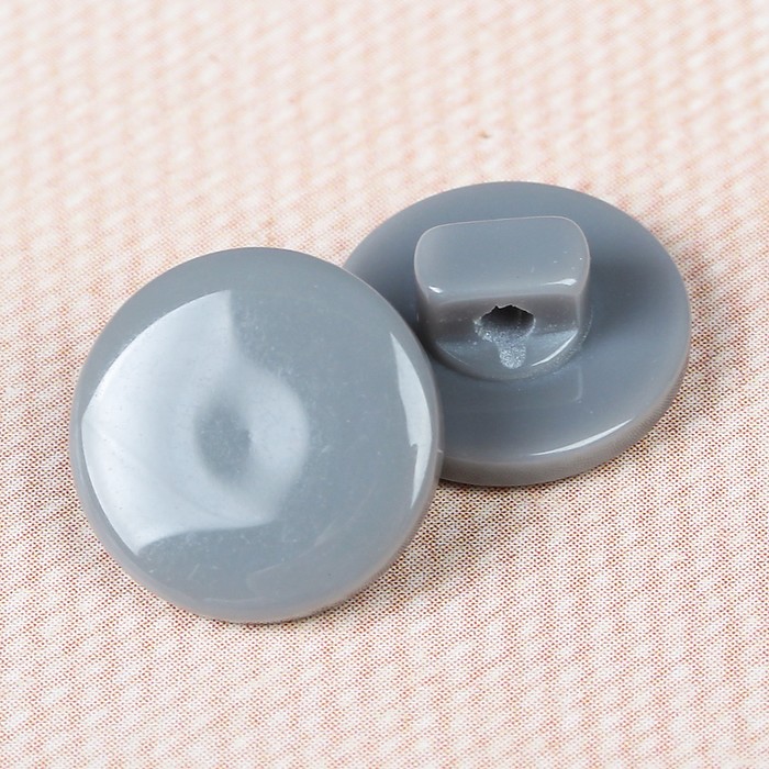 Пуговица костюмная, на ножке, 11мм, цвет серый