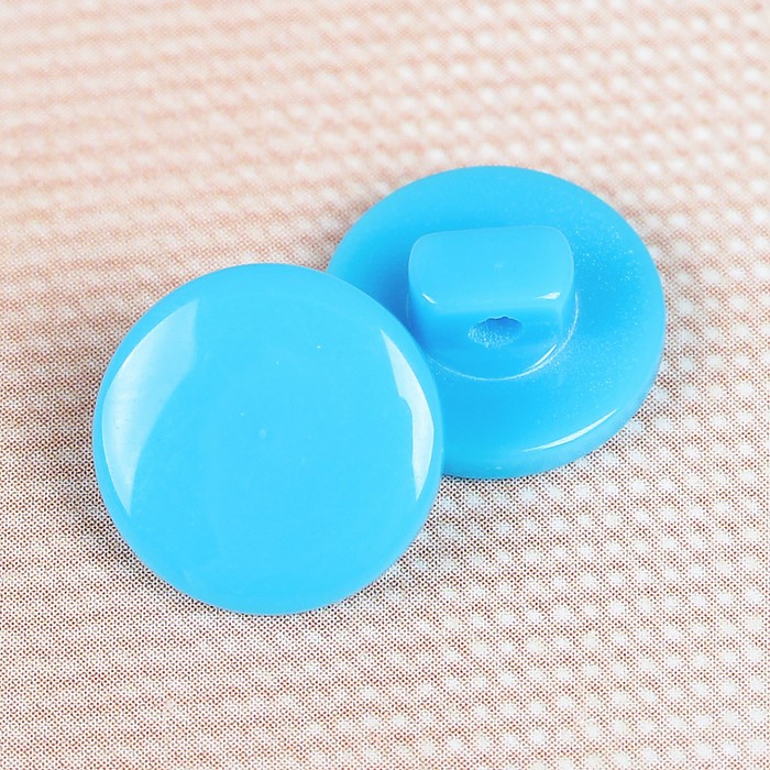 Пуговица костюмная, на ножке, 11мм, цвет голубой