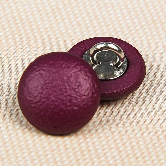 Пуговица декоративная, на ножке, 12,5мм, цвет винный
