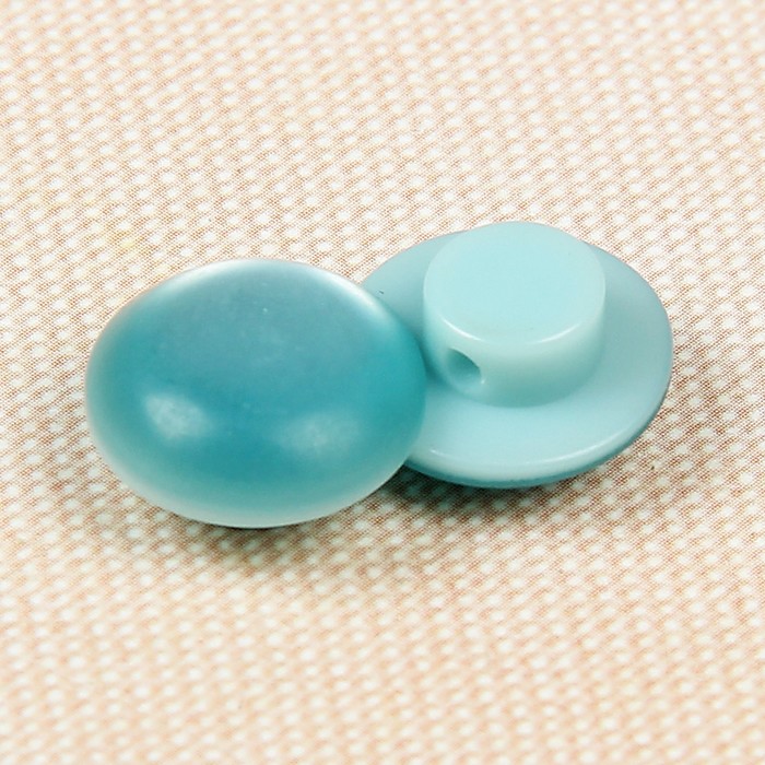 Пуговица костюмная, на ножке, 14мм, цвет бирюзовый