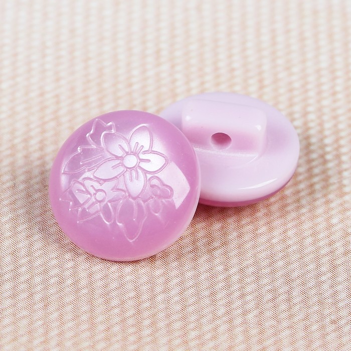 Пуговица декоративная, на ножке, 11мм, цвет сиреневый