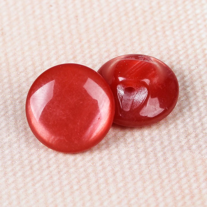 Пуговица декоративная, на ножке, 11мм, цвет красный