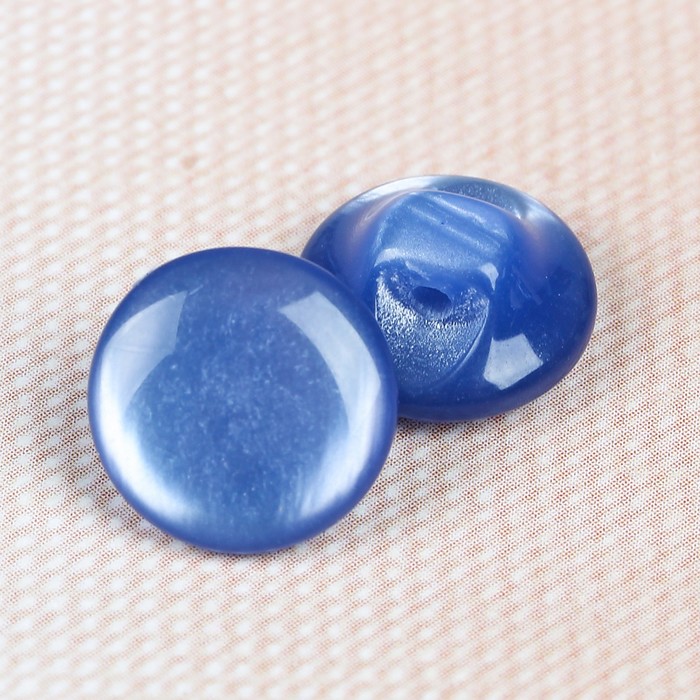 Пуговица декоративная, на ножке, 11мм, цвет синий