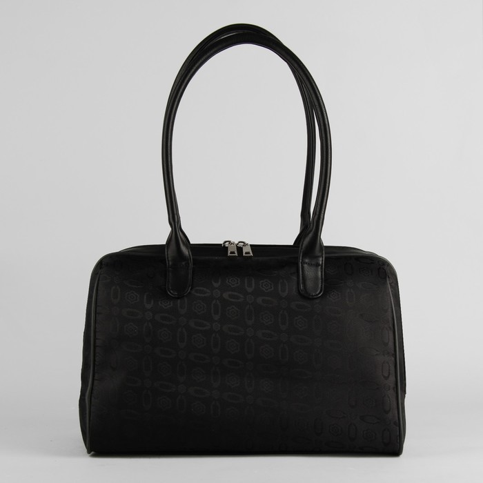 Сумка женская, отдел на молнии, наружный карман, регулируемый ремень, цвет чёрный/лепестки