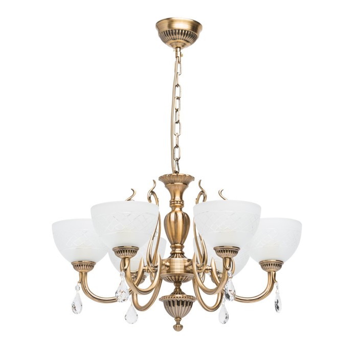 Люстра подвесная "Ариадна" 6x60W E27 античная бронза 60x60x108см