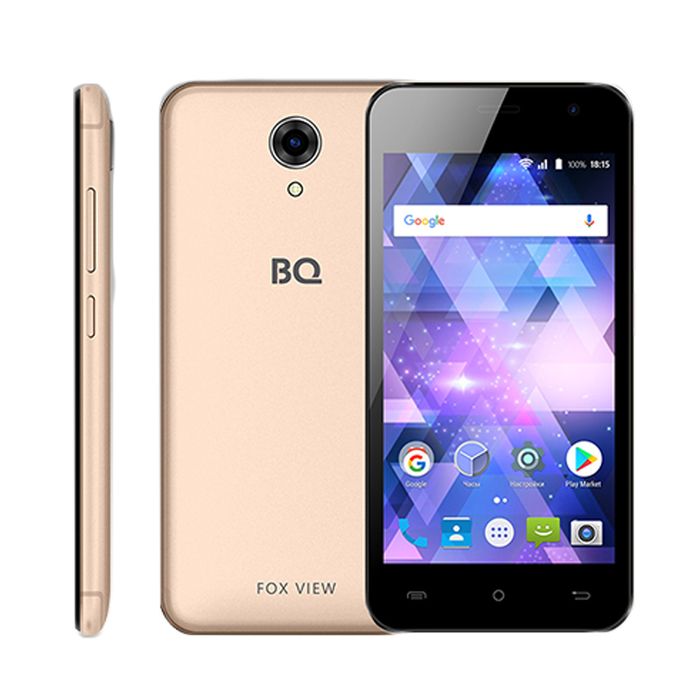 Смартфон BQ S-4585 Fox View Champagne 4,5" IPS,8Gb,1Gb RAM,1500mAh,цвет шампань