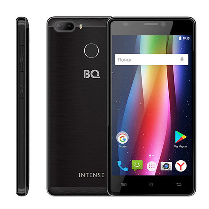 Смартфон BQ S-5005L Intense Black Brushed LTE 5,0"16Gb,2Gb RAM,Fingerpr,цвет черный