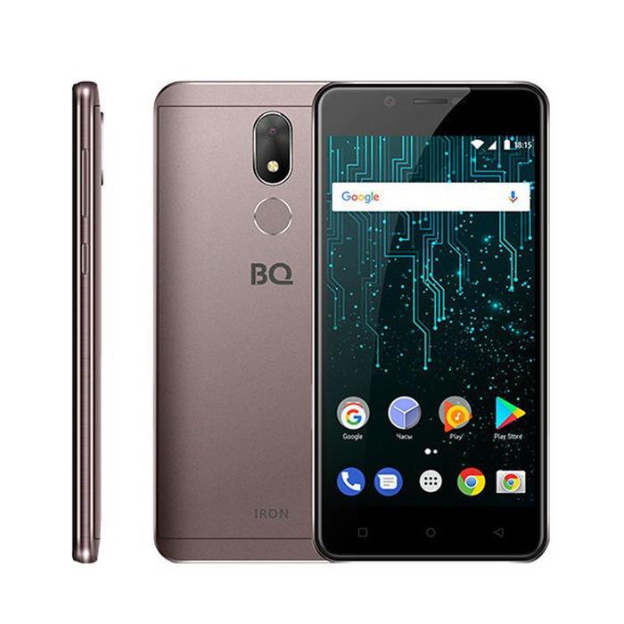 Смартфон BQ S-5007L Iron LTE Mokka 5,0" IPS,16Gb,2GbRAM,Fingerp,цвет мокка