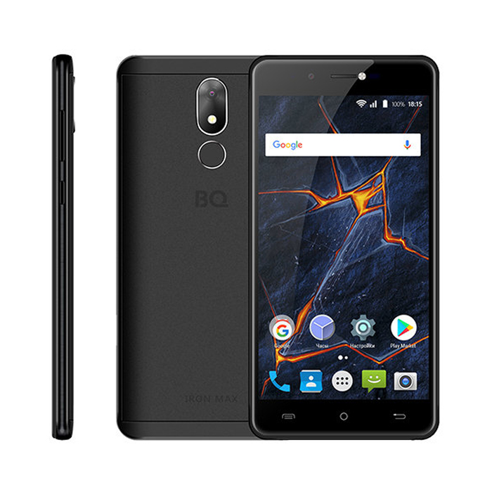 Смартфон BQ S-5507L Iron Max LTE Black 5,5" IPS,16Gb,2GbRAM,Fingerpr,цвет черный